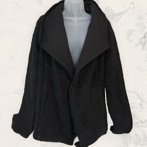 NWOT Marc New York Performance Black Sherpa Jacket Size XL